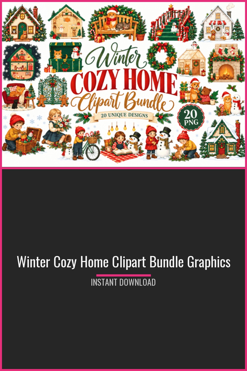 The Cozy Season Clipart Set Graphics